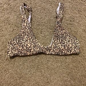 cheetah bikini top